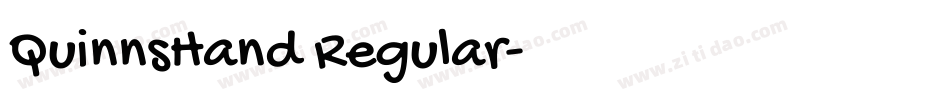QuinnsHand Regular字体转换